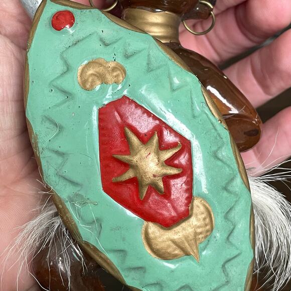 Vintage African Tribal Dancer with Shield Figurine Ceramic Mid Century Japan - Picture 9 of 10